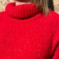 Jersey cuello alto rojo